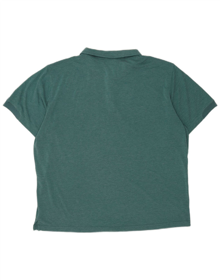 Columbia Mens Polo Shirt 2XL Green Polyester