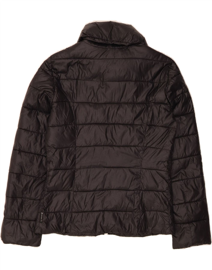 ARMANI JEANS Womens Padded Jacket US 10 Large Black Polyamide Vintage Armani Jeans and Second-Hand Armani Jeans from Messina Hembry 
