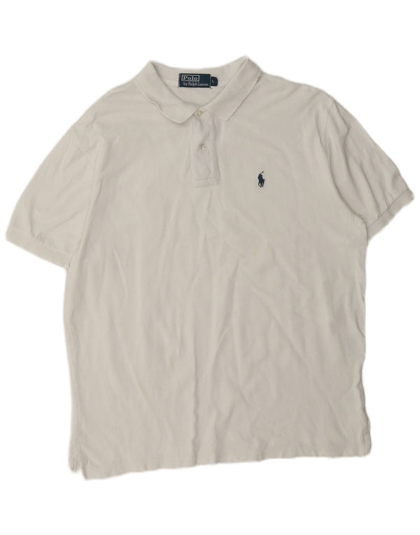 Polo Ralph Lauren Mens Shirt Large White Cotton