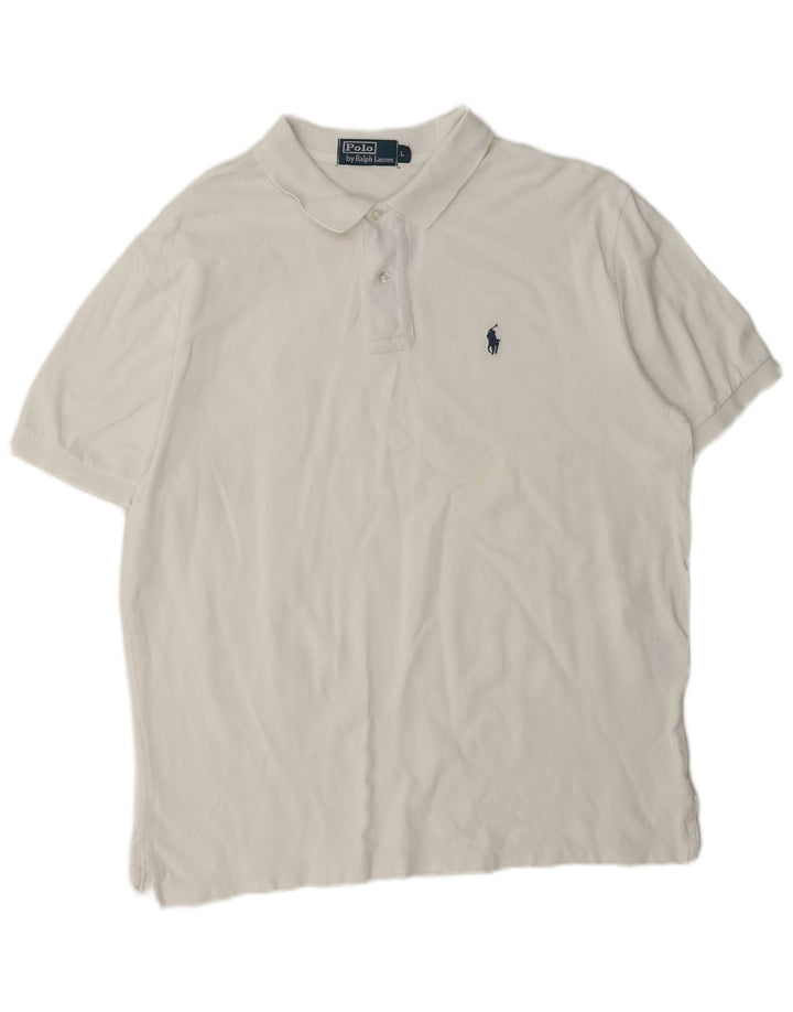 Polo Ralph Lauren Mens Shirt Large White Cotton