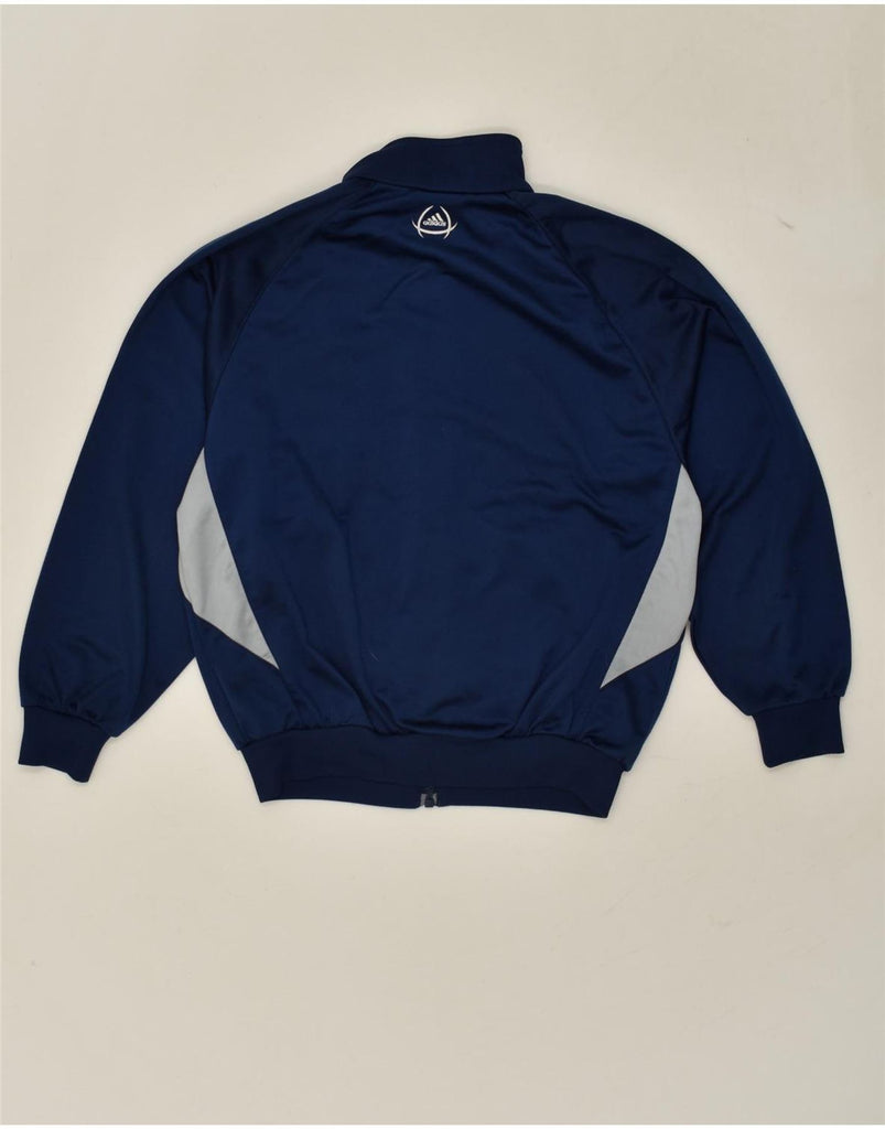 ADIDAS Boys Graphic Tracksuit Top Jacket 9-10 Years Medium Navy Blue | Vintage Adidas | Thrift | Second-Hand Adidas | Used Clothing | Messina Hembry 