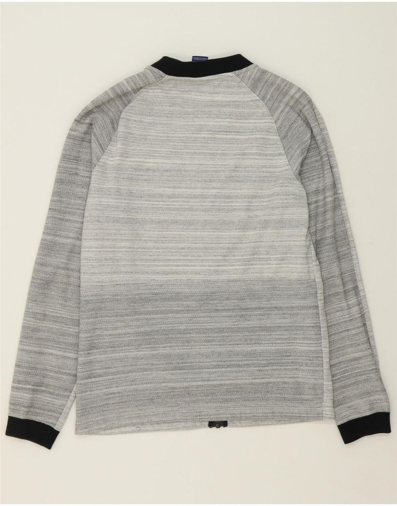 NIKE Mens Tracksuit Top Jacket Small Grey Striped Cotton Vintage Nike and Second-Hand Nike from Messina Hembry 