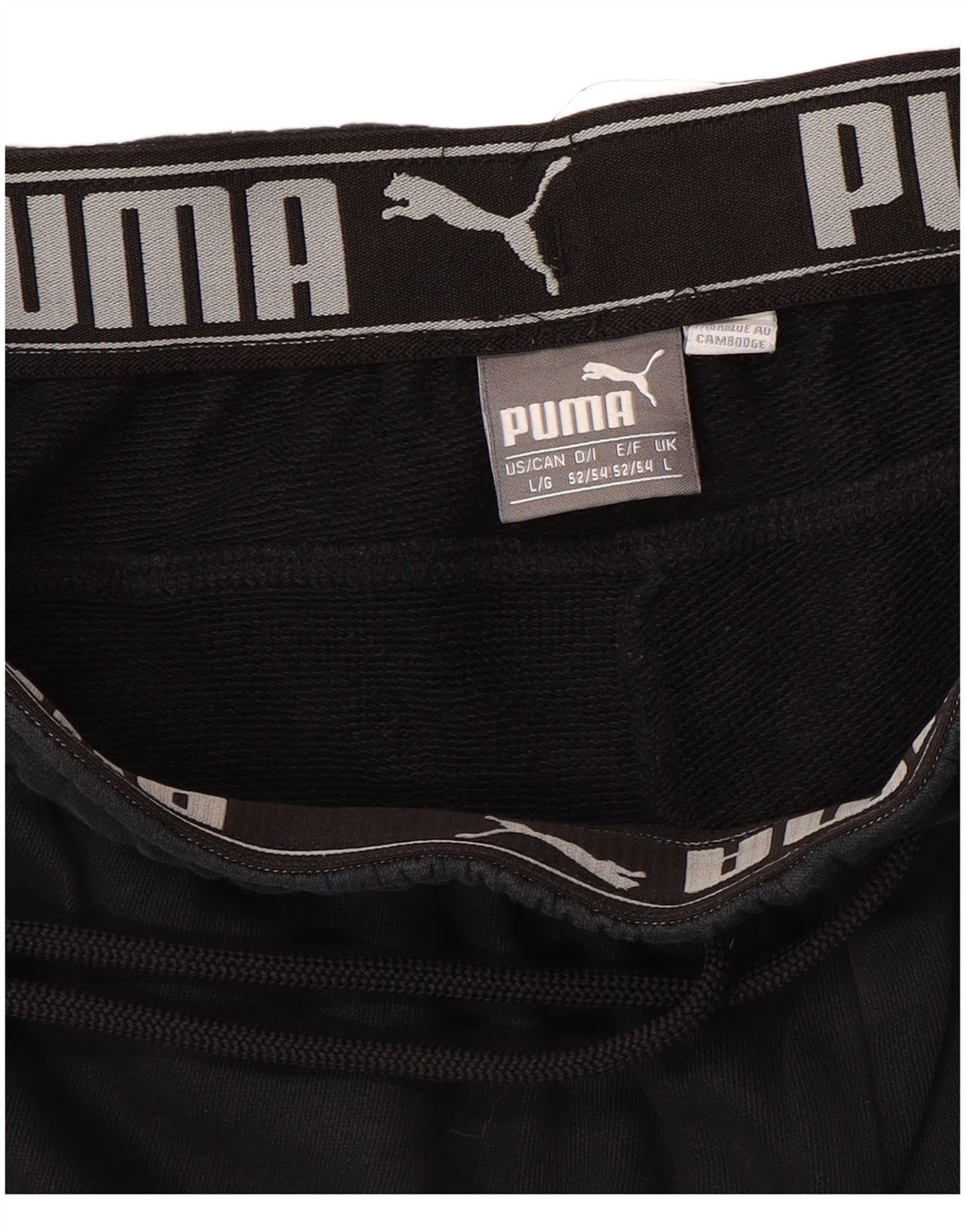 PUMA Mens Tracksuit Trousers Joggers Large  Black