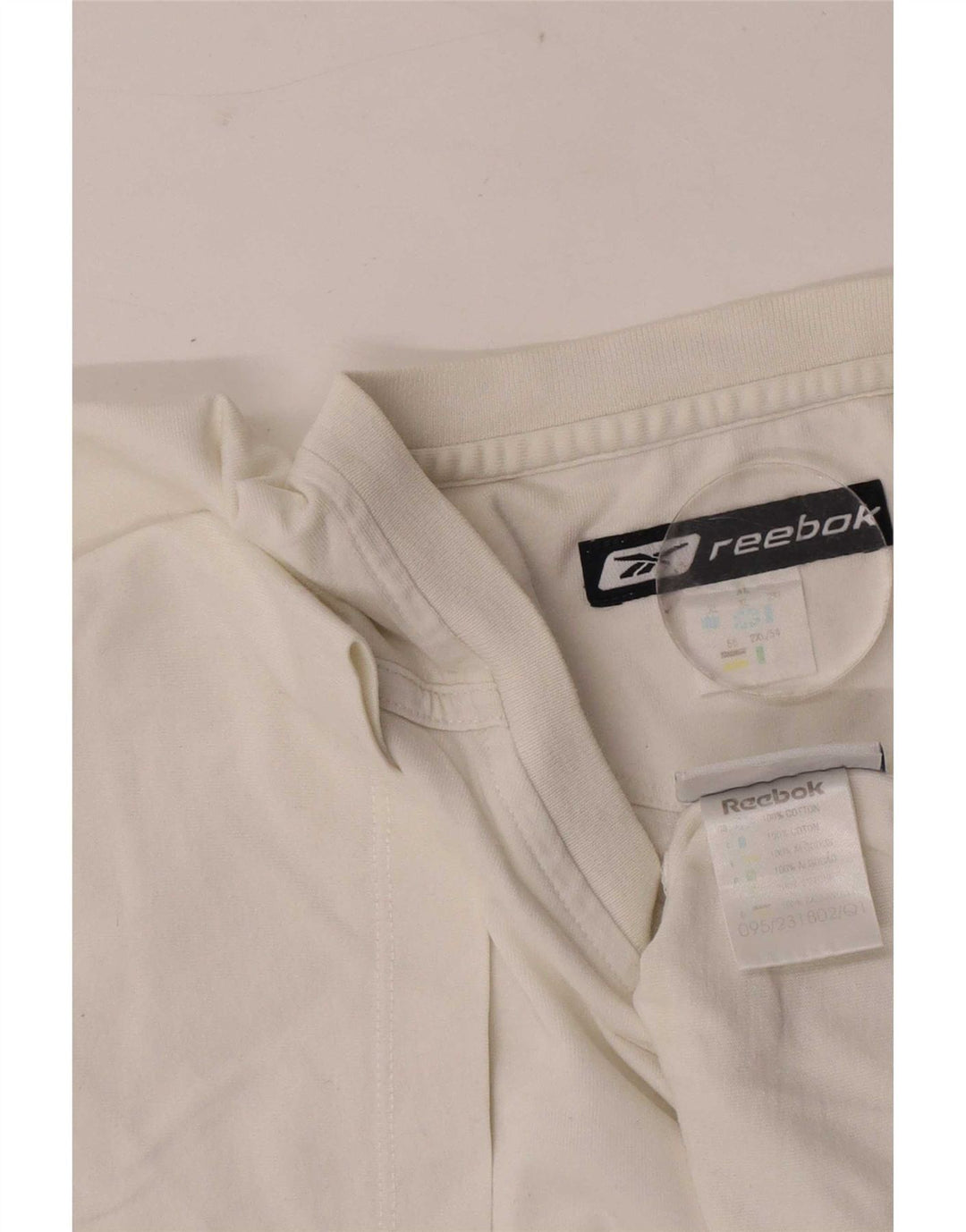Reebok Mens T-Shirt Top XL White Cotton