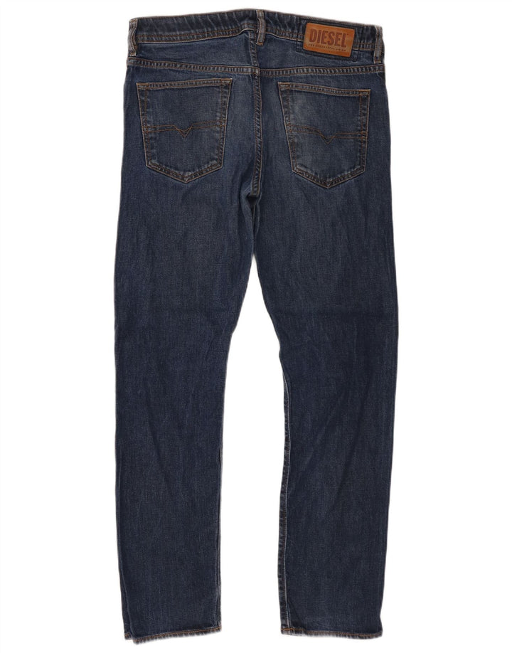 Diesel Mens Buster Tapered Jeans W32 L30 Blue Lyocell