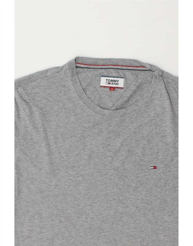 TOMMY HILFIGER Mens T-Shirt Top Medium Grey Cotton Vintage Tommy Hilfiger and Second-Hand Tommy Hilfiger from Messina Hembry 