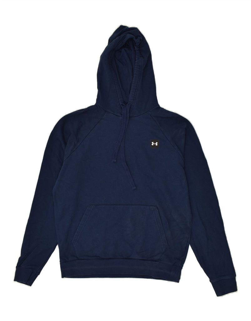 UNDER ARMOUR Mens Hoodie Jumper Medium Navy Blue | Vintage Under Armour | Thrift | Second-Hand Under Armour | Used Clothing | Messina Hembry 
