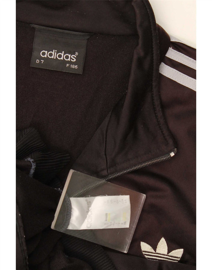 Adidas Mens Tracksuit Top Jacket Large Black Polyester