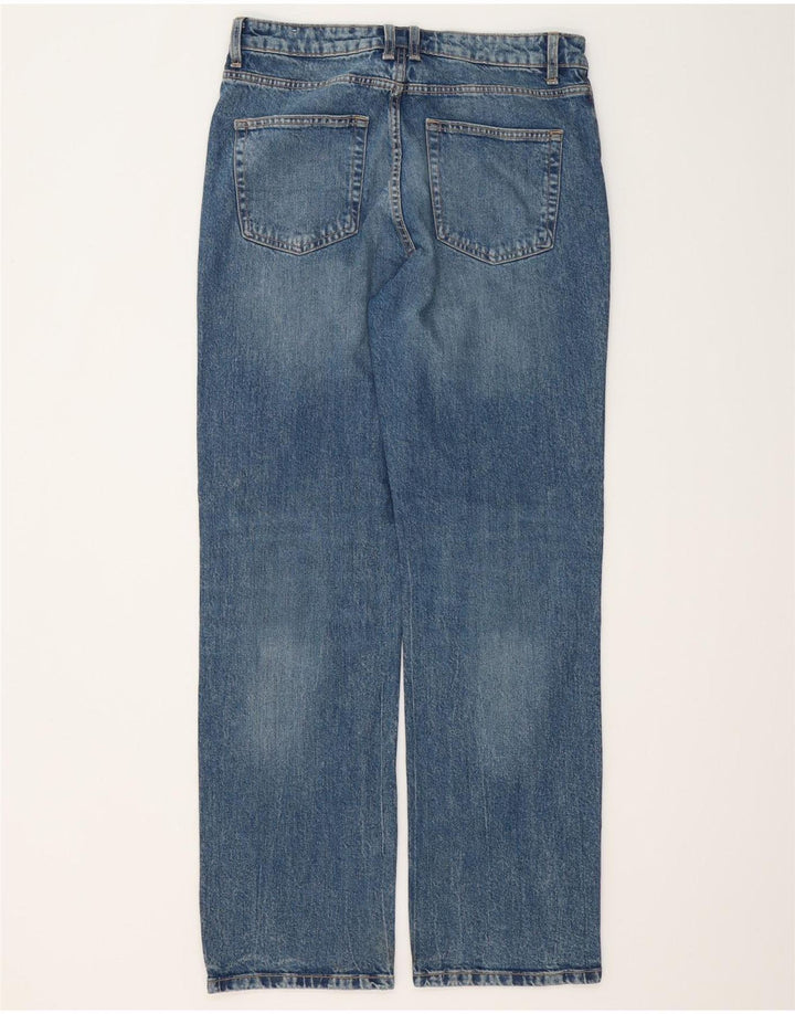 ZARA Womens Straight Jeans EU 42 Large W32 L32 Blue Cotton