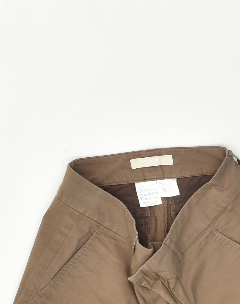 MAX MARA Womens Chino Shorts Small W30  Brown Cotton | Vintage Max Mara | Thrift | Second-Hand Max Mara | Used Clothing | Messina Hembry 