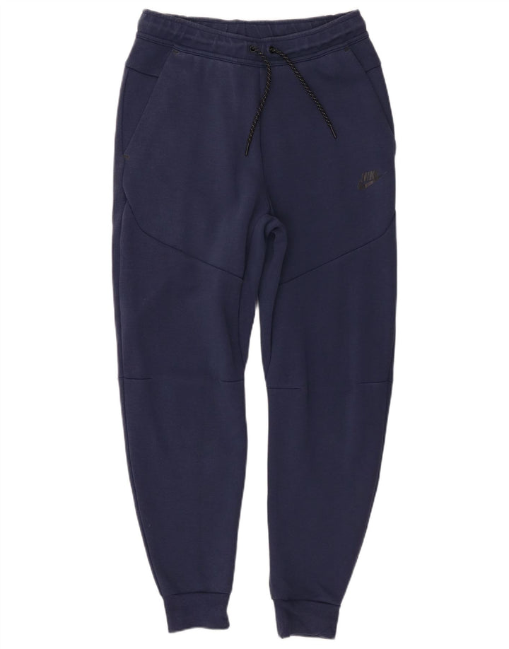 Nike Mens Tracksuit Trousers Joggers Small Navy Blue Cotton