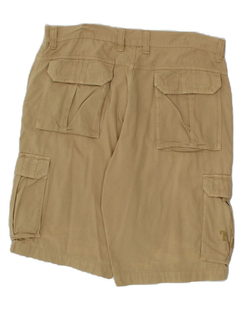 CARRERA Mens Graphic Cargo Shorts W38 XL Beige Cotton Vintage Carrera and Second-Hand Carrera from Messina Hembry 