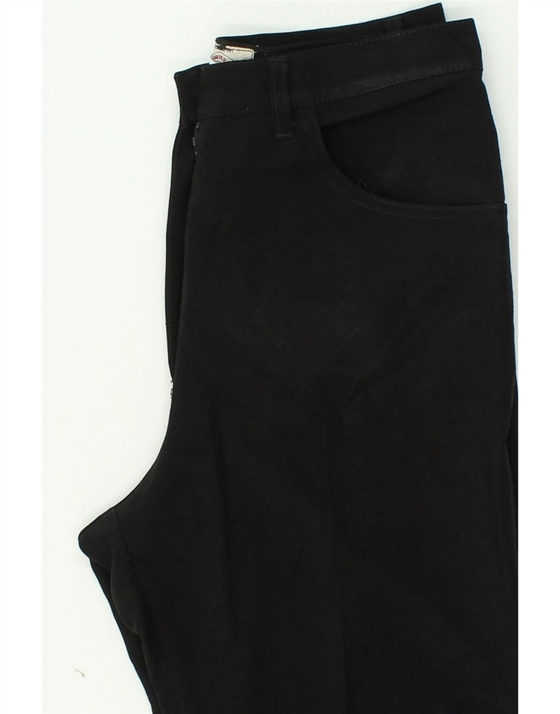 ARMANI Mens Straight Casual Trousers W30 L29 Black Polyester Vintage Armani and Second-Hand Armani from Messina Hembry 