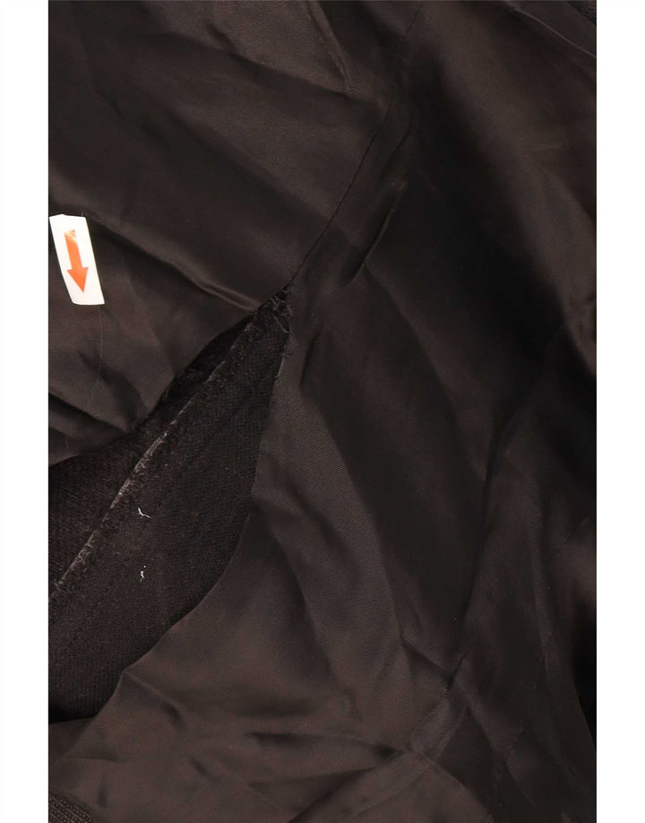 Zara Mens Overcoat UK 38 Medium Black Cotton