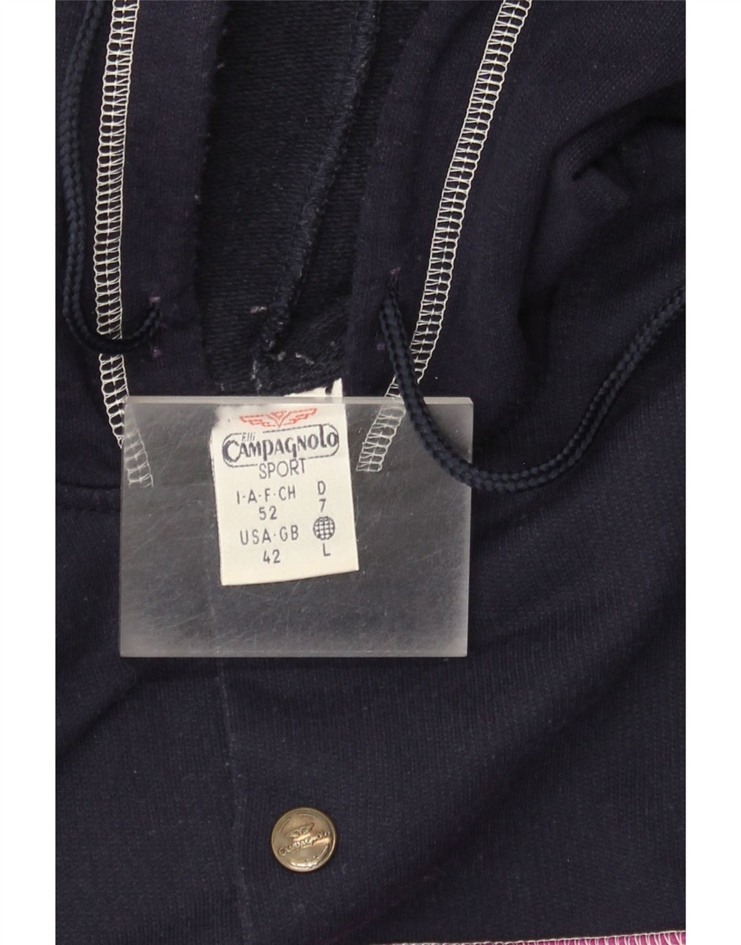 Campagnolo Womens Oversized Graphic Full Tracksuit UK 16 Large Navy Blue