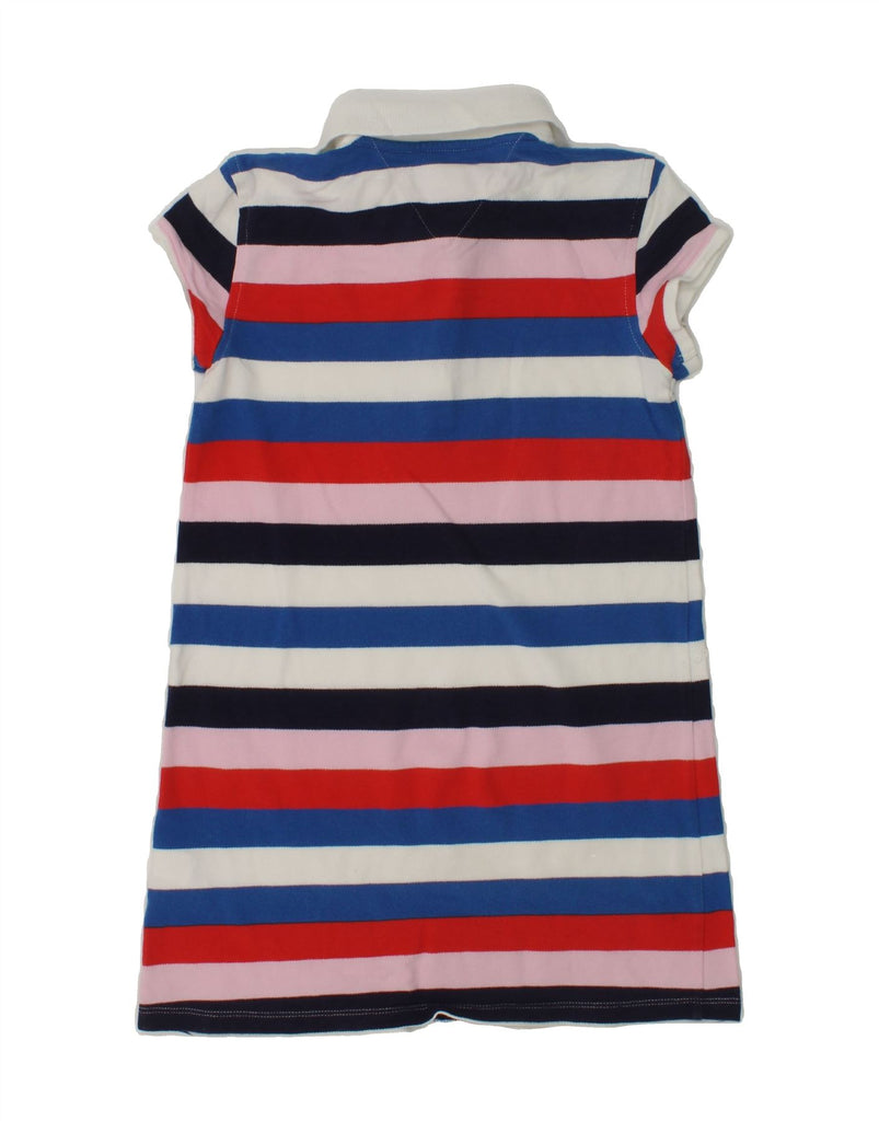 TOMMY HILFIGER Girls Polo Dress 5-6 Years Multicoloured Striped Cotton | Vintage Tommy Hilfiger | Thrift | Second-Hand Tommy Hilfiger | Used Clothing | Messina Hembry 