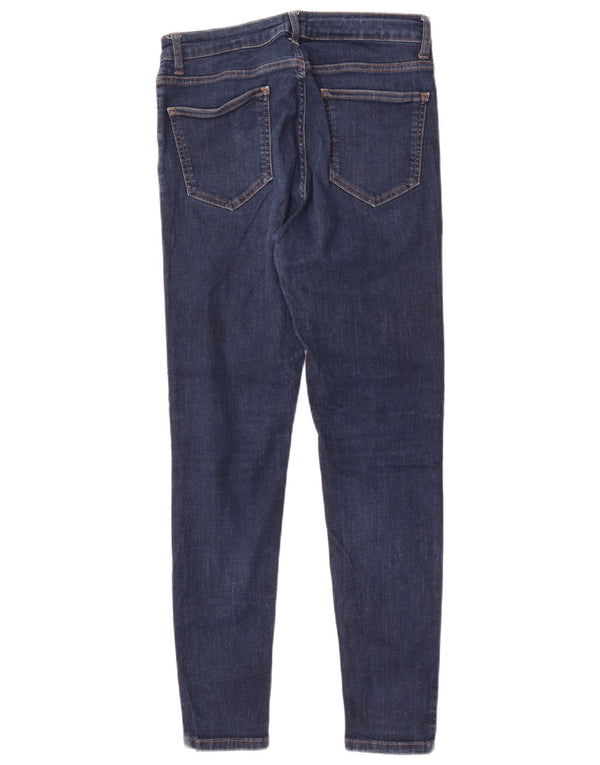 John Lewis Womens Skinny Jeans UK 10 Small W28 L29 Blue Cotton