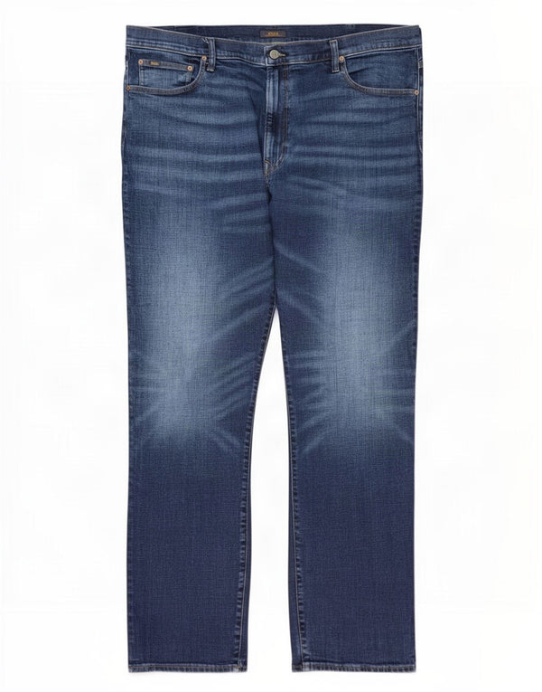 Polo Ralph Lauren Mens Straight Jeans W44 L34 Blue Cotton