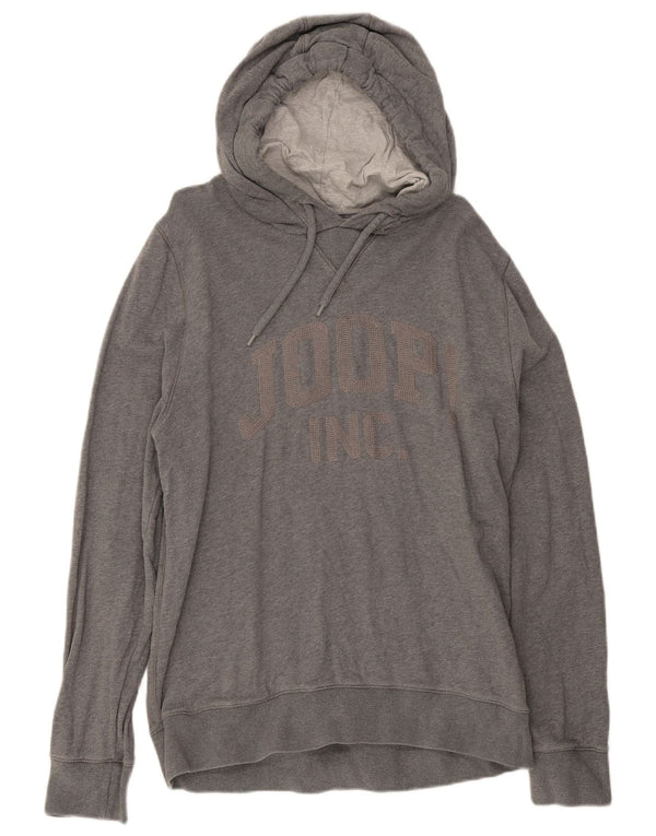 Joop Mens Graphic Hoodie Jumper XL Grey Cotton