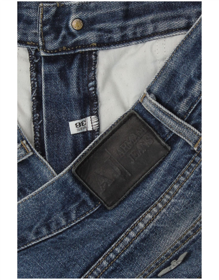 Armani Mens Straight Jeans W36 L31 Blue