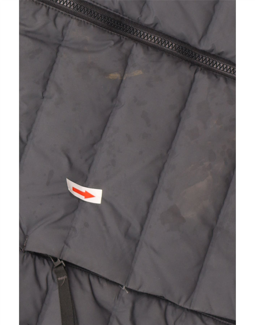 ADIDAS Mens Hooded Padded Jacket UK 38 Medium Grey Polyester