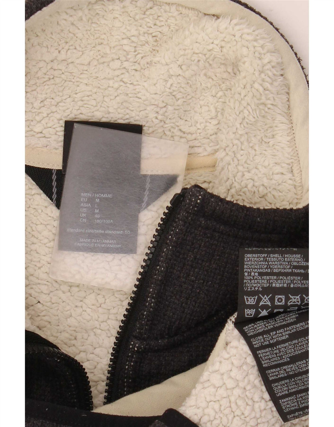 Jack Wolfskin Mens Bomber Jacket UK 40 Medium Black Polyester