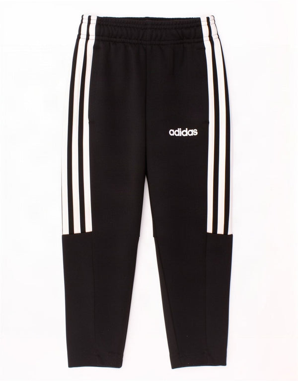 Adidas Boys Climalite Tracksuit Trousers 2-3 Years Black Polyester