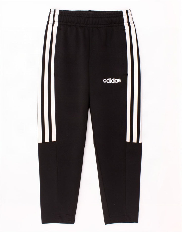 Adidas Boys Climalite Tracksuit Trousers 2-3 Years Black Polyester