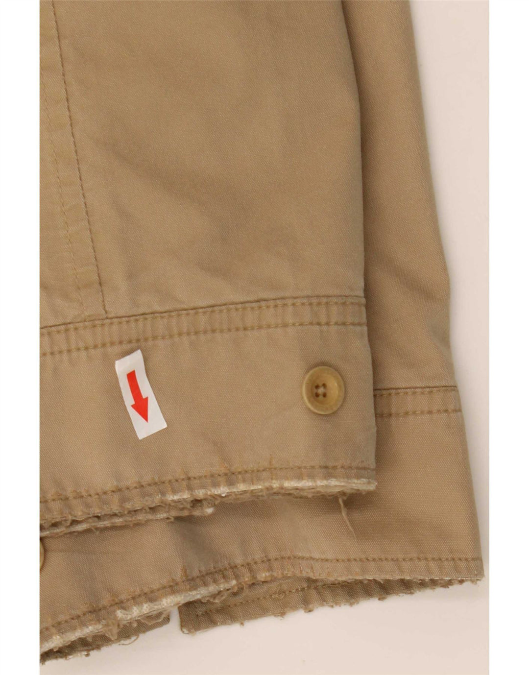 Timberland Mens Bomber Jacket UK 44 2XL Beige Cotton