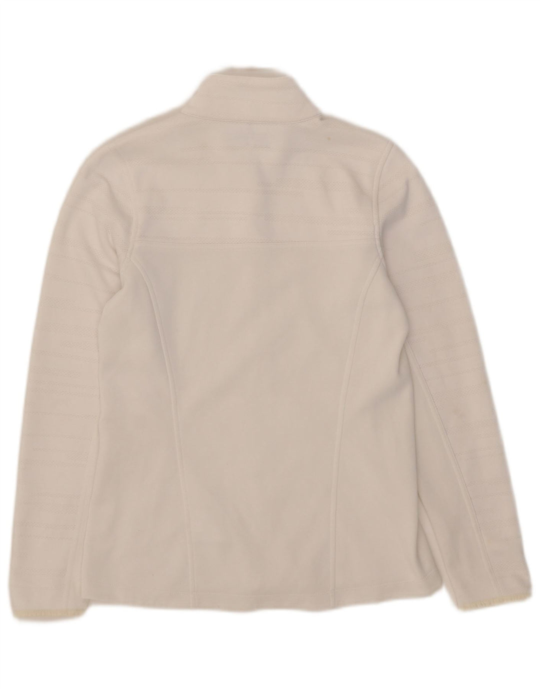 Nike Womens Therma-Fit Tracksuit Top Jacket UK 12 Medium White Polyester