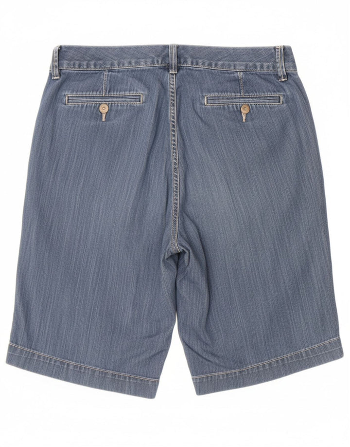 EDDIE BAUER Womens Denim Shorts US 10 Large W32  Blue Cotton