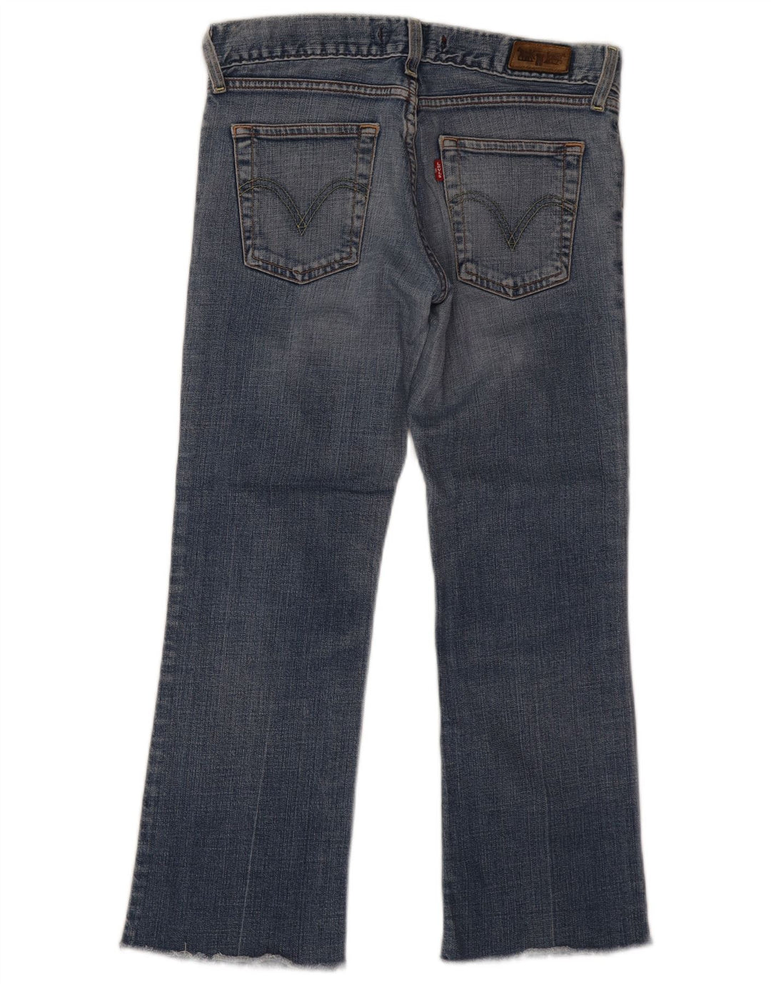 Levi's Womens Eve Straight Jeans W30 L26 Blue Cotton