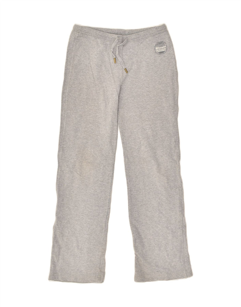 CHAMPION Girls Tracksuit Trousers 9-10 Years Medium Grey Cotton | Vintage Champion | Thrift | Second-Hand Champion | Used Clothing | Messina Hembry 