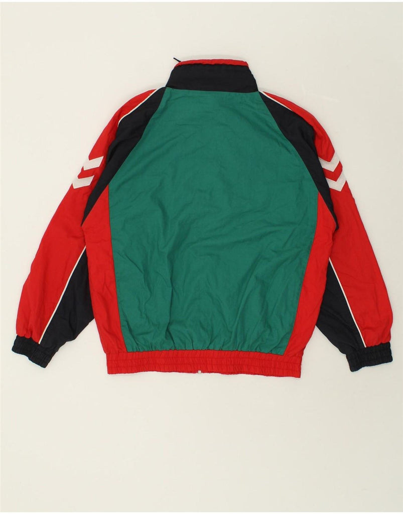 HUMMEL Mens Tracksuit Top Jacket Small Red Colourblock Polyester Vintage Hummel and Second-Hand Hummel from Messina Hembry 