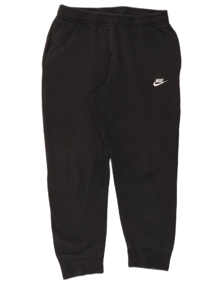 Nike Mens Tracksuit Trousers Joggers Large Black Cotton