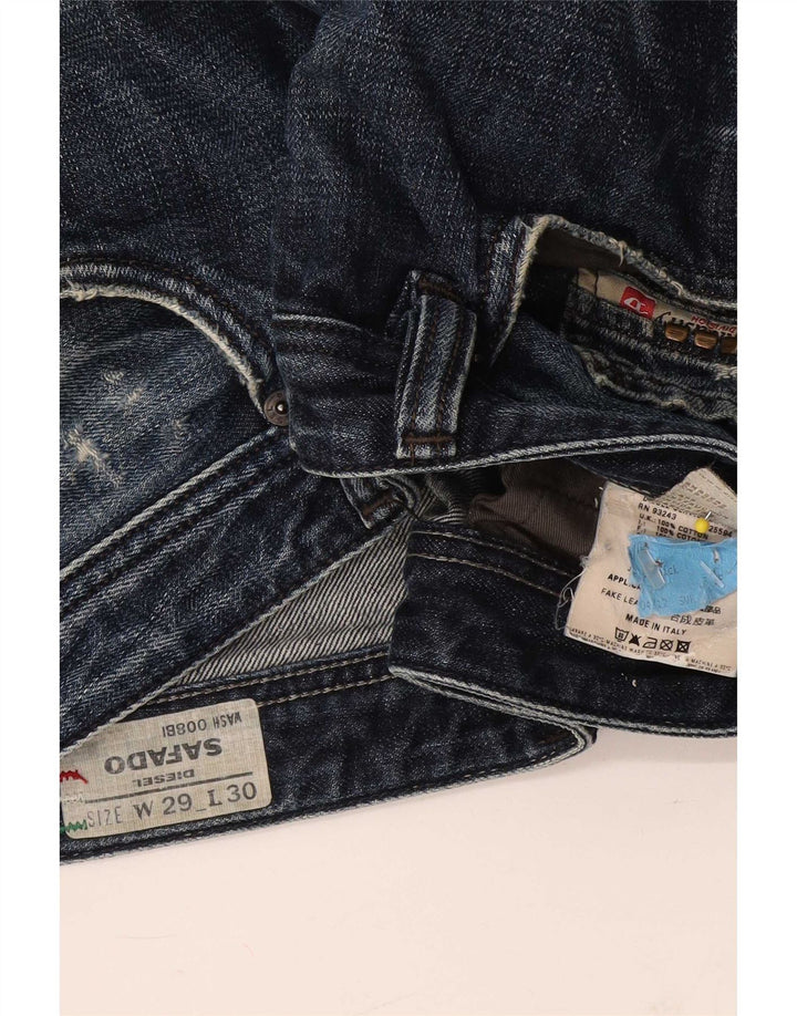 Diesel Mens Safado Distressed Slim Jeans W29 L30 Blue Cotton