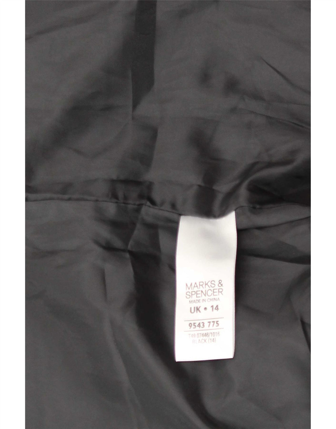 Marks & Spencer Womens 4 Button Blazer Jacket UK 14 Medium Black Polyester
