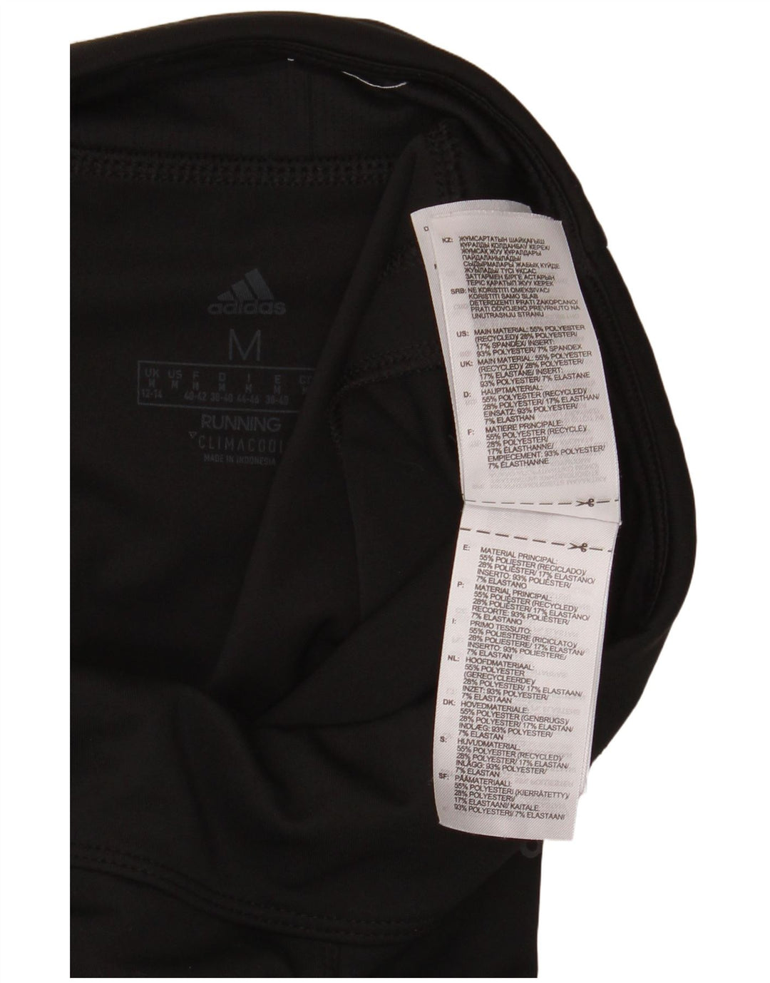 Adidas Womens Climacool Leggings UK 12/14 Medium  Black Polyester