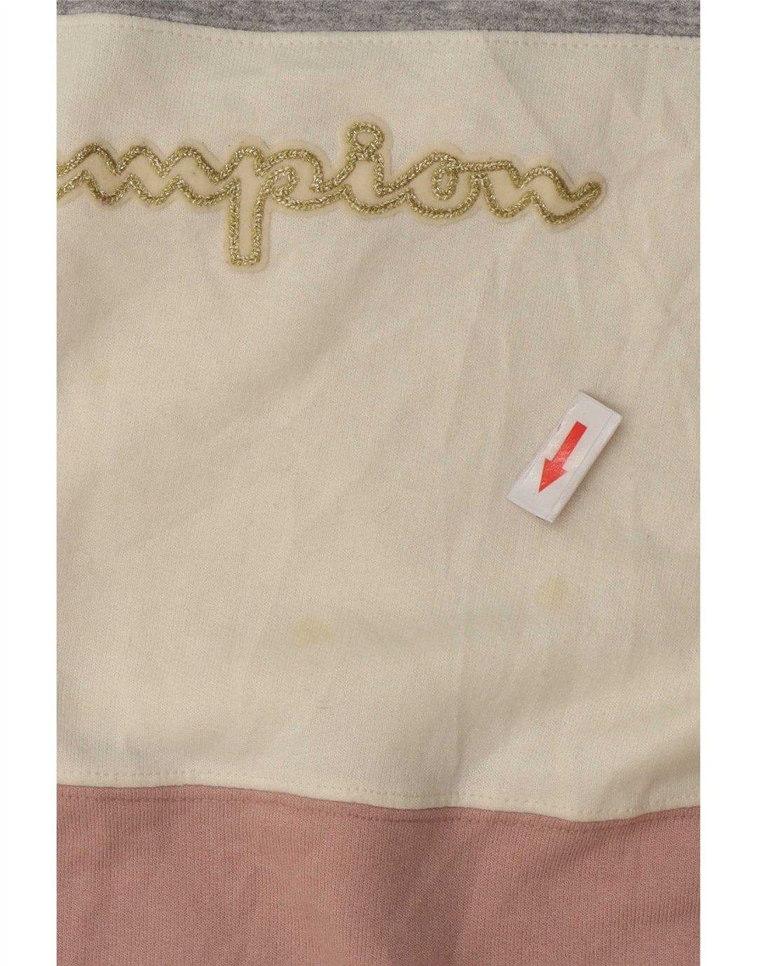 Champion Womens Sweatshirt Jumper UK 16 Large Multicoloured Colourblock