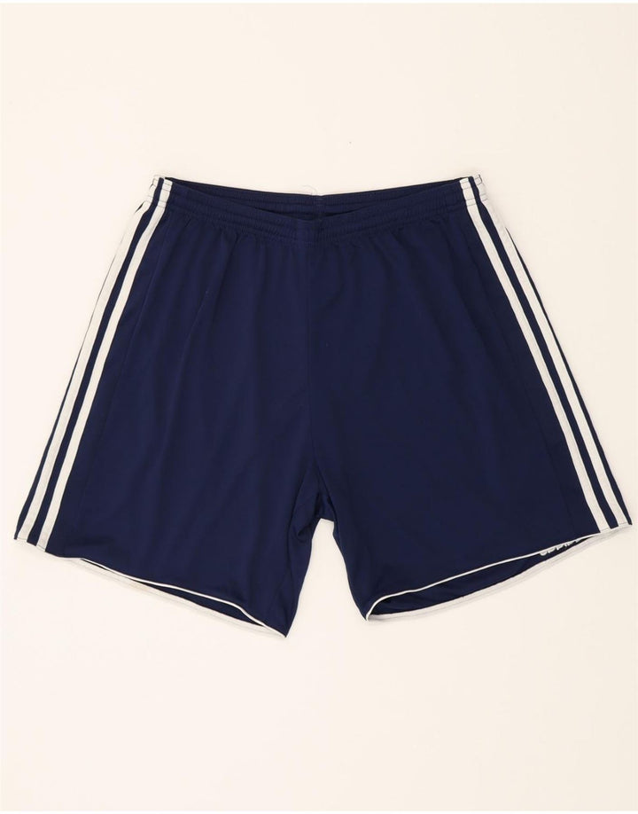 ADIDAS Boys Climacool Sport Shorts 15-16 Years Large Navy Blue Polyester Vintage Adidas and Second-Hand Adidas from Messina Hembry 
