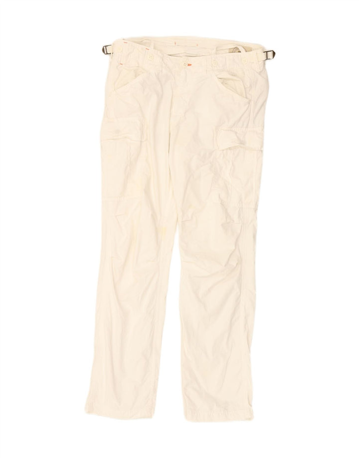 MASON'S Womens Chino Trousers IT 46 W33 L27 White Cotton Vintage Mason's and Second-Hand Mason's from Messina Hembry 