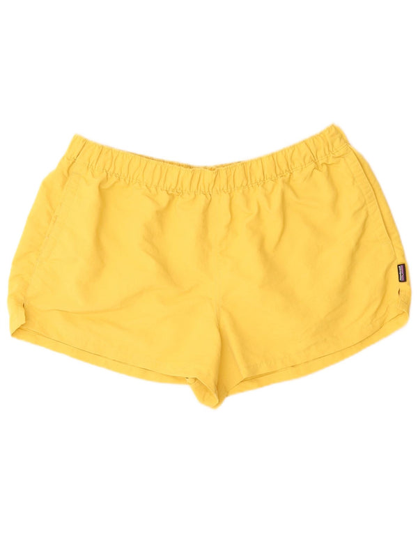 PATAGONIA Womens Sport Shorts UK 14 Large  Yellow Nylon