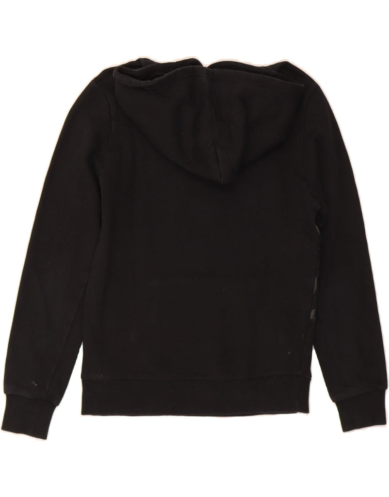 DISNEY Boys Graphic Hoodie Jumper 11-12 Years Small Black Cotton Vintage Disney and Second-Hand Disney from Messina Hembry 