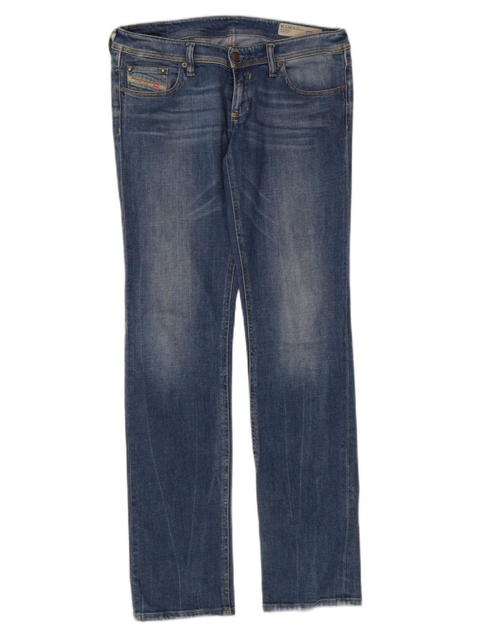 Diesel Womens Lowky Regular Slim Straight Jeans W29 L34 Blue Cotton