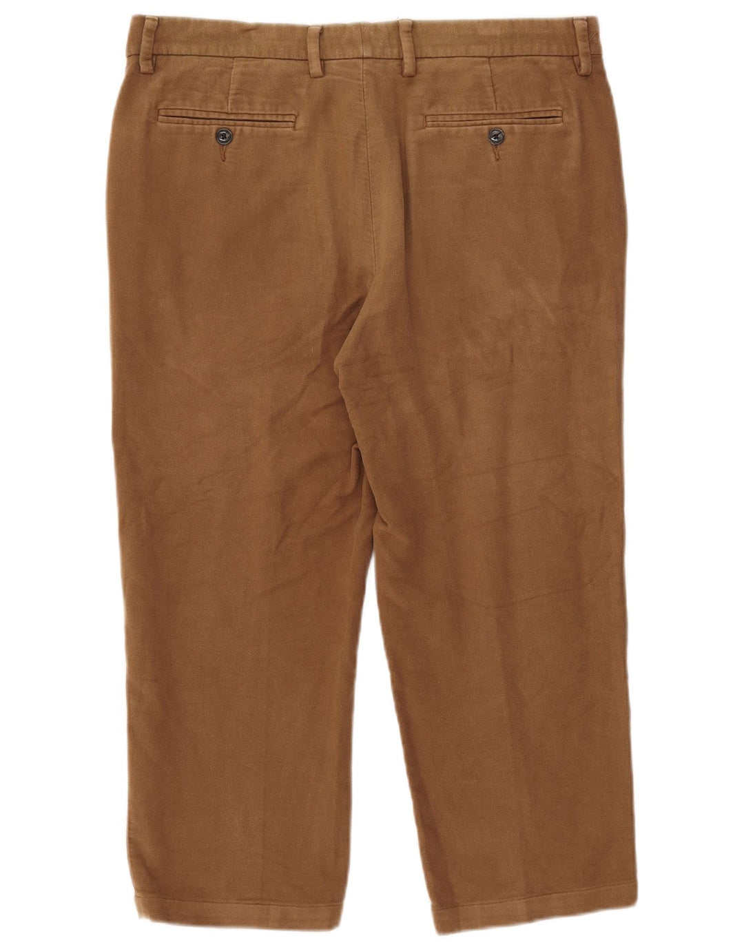 Marks & Spencer Mens Regular Capri Trousers W36 L23 Beige Cotton