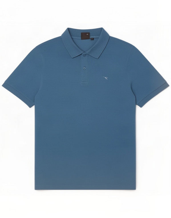 Diadora Mens Polo Shirt Large Navy Blue Cotton