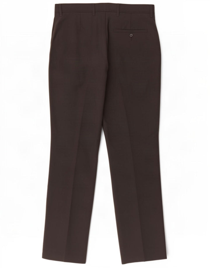 Marks & Spencer Mens Slim Chino Trousers W30 L31 Grey Polyester