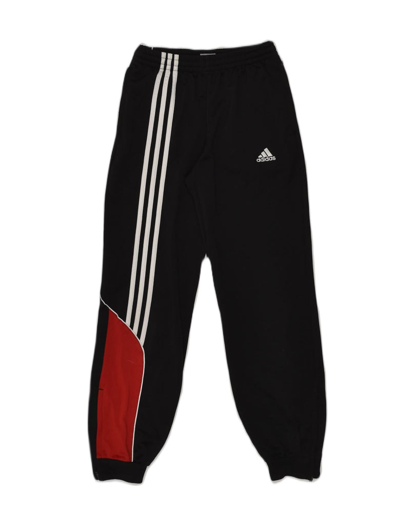 ADIDAS Boys Tracksuit Trousers Joggers 11-12 Years Black Colourblock | Vintage Adidas | Thrift | Second-Hand Adidas | Used Clothing | Messina Hembry 