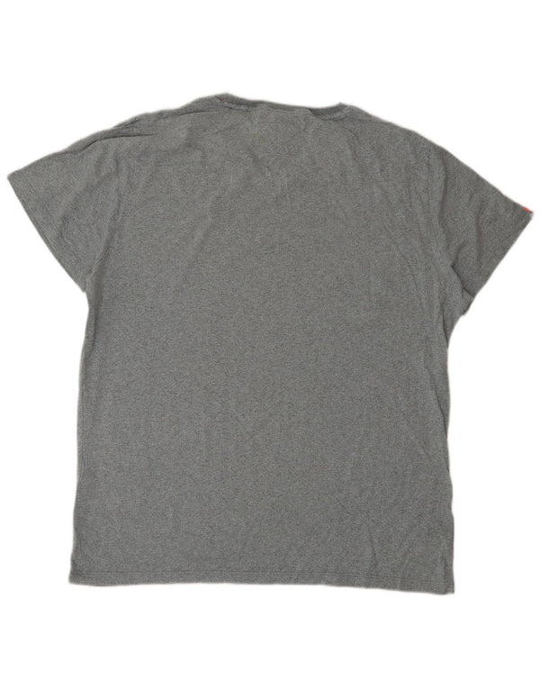 Superdry Mens T-Shirt Top 2XL Grey