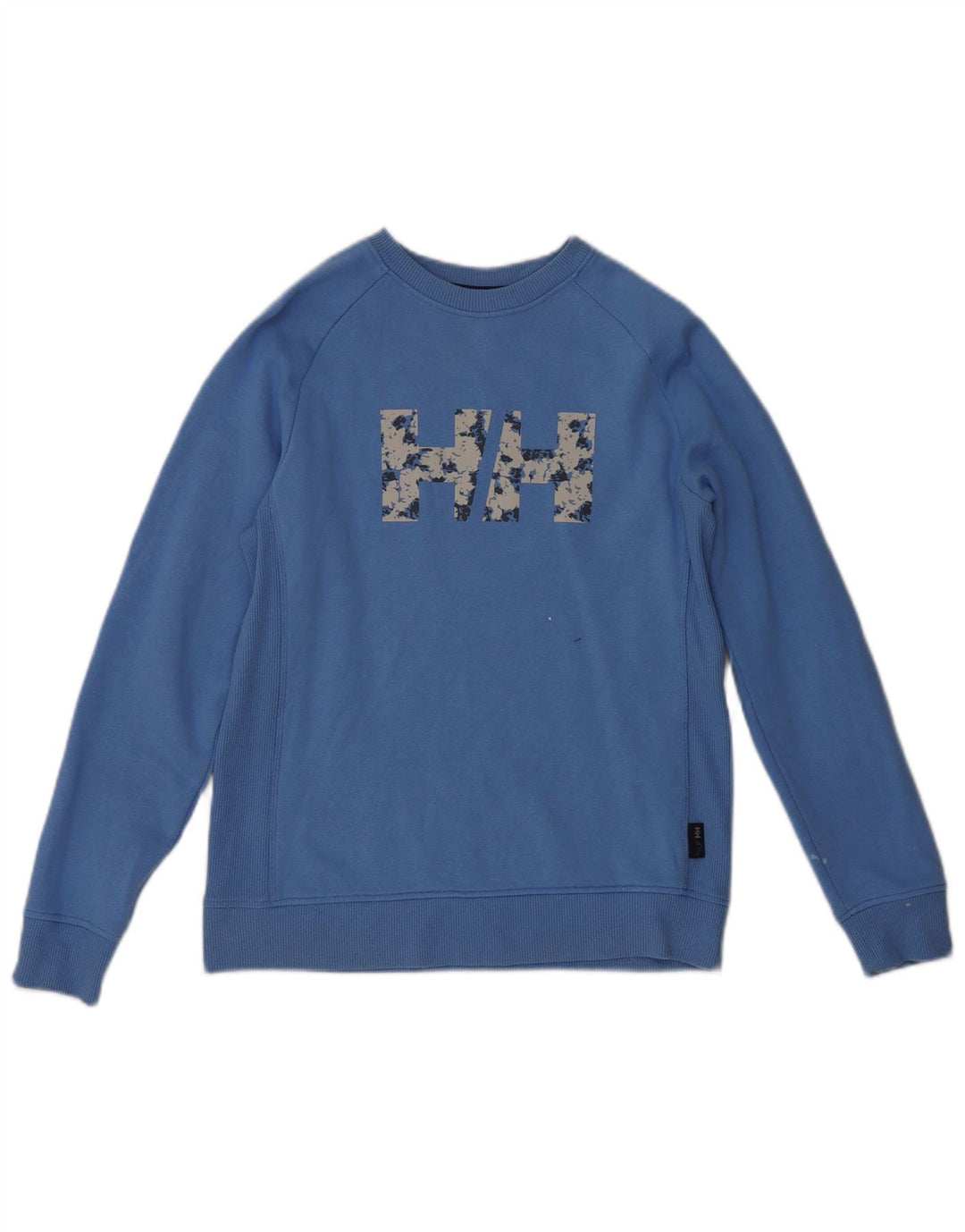Helly Hansen Womens Graphic Sweatshirt Jumper UK 10 Small Blue